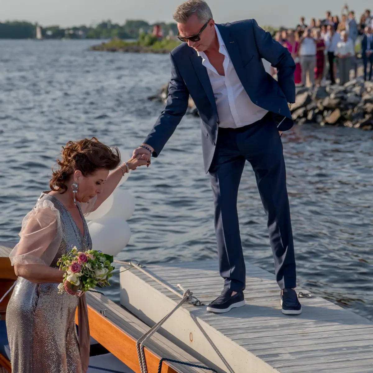Aankomst bruidspaar